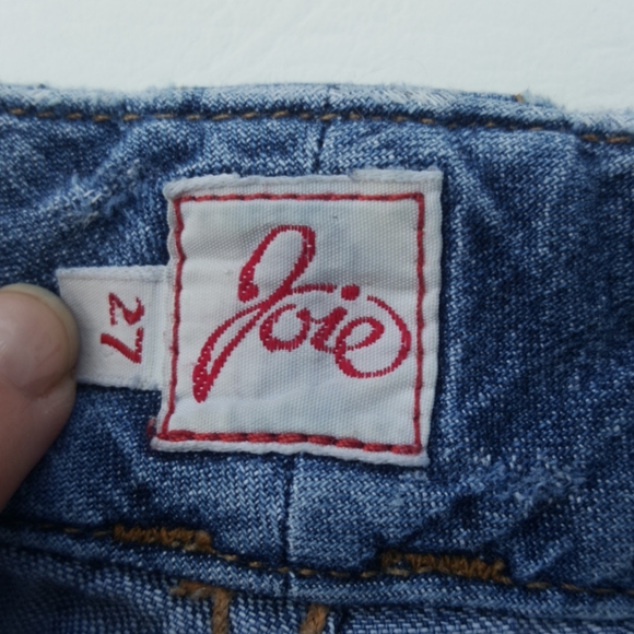 JOIE ♡ Sweet Cute 'n Sexy Faded Distressed Denim Skinny Coupe Cut Flare Jeans 27 - Picture 4 of 16
